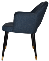 EZ ARM CHAIR ALBURY METAL (SLIM) BLACK BRASS