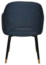 EZ ARM CHAIR ALBURY METAL (SLIM) BLACK BRASS