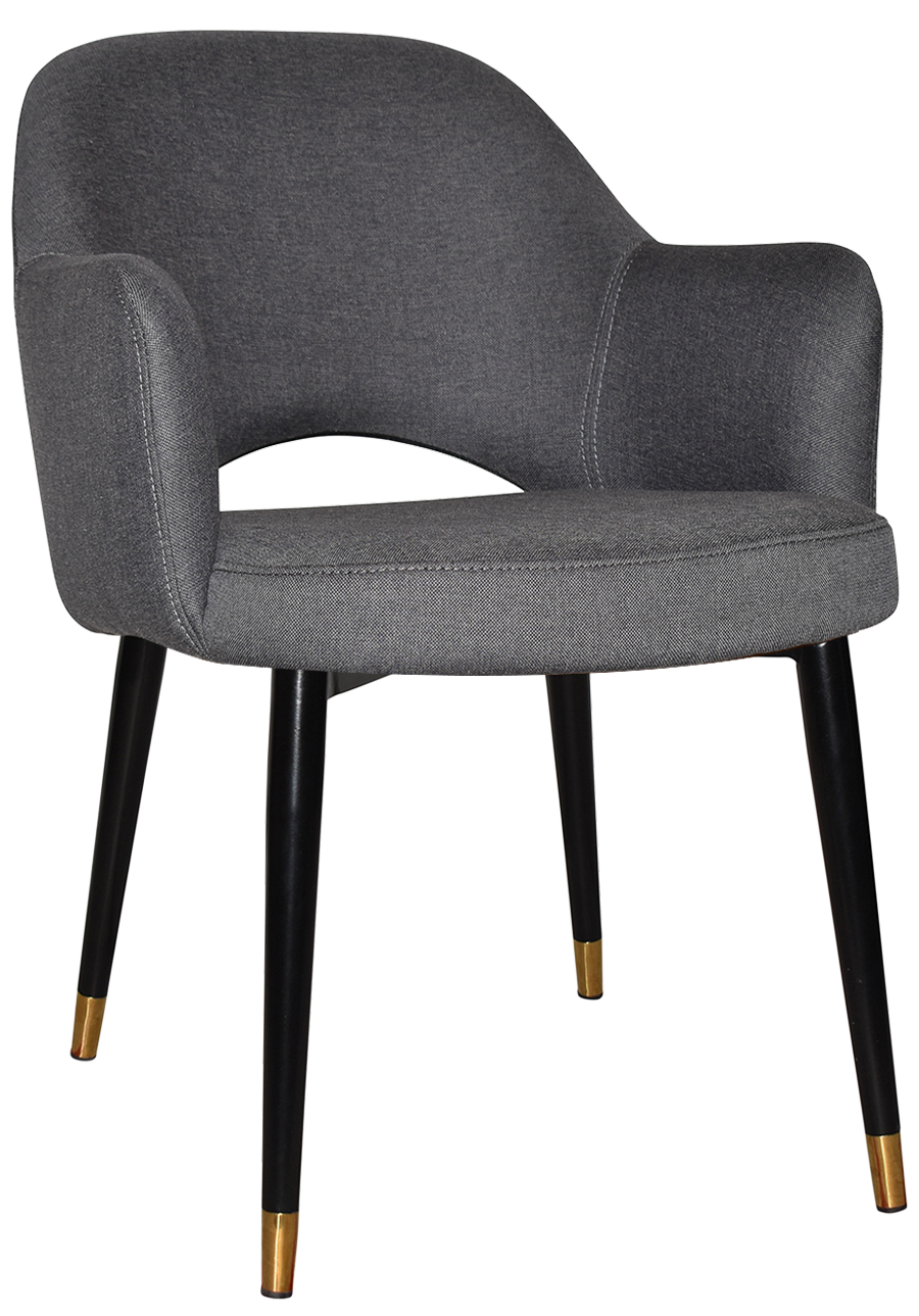 EZ ARM CHAIR ALBURY METAL (SLIM) BLACK BRASS