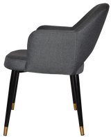 EZ ARM CHAIR ALBURY METAL (SLIM) BLACK BRASS