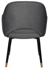 EZ ARM CHAIR ALBURY METAL (SLIM) BLACK BRASS