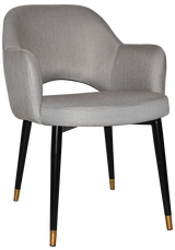 EZ ARM CHAIR ALBURY METAL (SLIM) BLACK BRASS