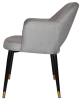 EZ ARM CHAIR ALBURY METAL (SLIM) BLACK BRASS