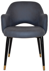 EZ ARM CHAIR ALBURY METAL (SLIM) BLACK BRASS