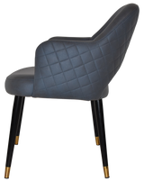 EZ ARM CHAIR ALBURY METAL (SLIM) BLACK BRASS