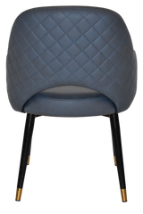 EZ ARM CHAIR ALBURY METAL (SLIM) BLACK BRASS