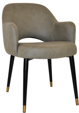 EZ ARM CHAIR ALBURY METAL (SLIM) BLACK BRASS