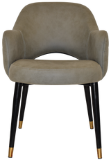 EZ ARM CHAIR ALBURY METAL (SLIM) BLACK BRASS