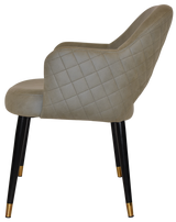 EZ ARM CHAIR ALBURY METAL (SLIM) BLACK BRASS