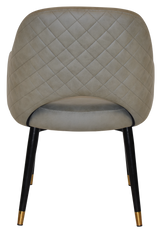 EZ ARM CHAIR ALBURY METAL (SLIM) BLACK BRASS