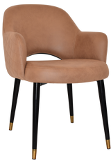 EZ ARM CHAIR ALBURY METAL (SLIM) BLACK BRASS