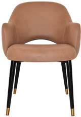 EZ ARM CHAIR ALBURY METAL (SLIM) BLACK BRASS