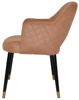 EZ ARM CHAIR ALBURY METAL (SLIM) BLACK BRASS