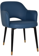 EZ ARM CHAIR ALBURY METAL (SLIM) BLACK BRASS