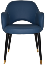 EZ ARM CHAIR ALBURY METAL (SLIM) BLACK BRASS