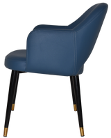 EZ ARM CHAIR ALBURY METAL (SLIM) BLACK BRASS