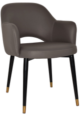 EZ ARM CHAIR ALBURY METAL (SLIM) BLACK BRASS