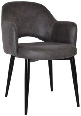 EZ ARM CHAIR ALBURY METAL BLACK