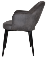 EZ ARM CHAIR ALBURY METAL BLACK