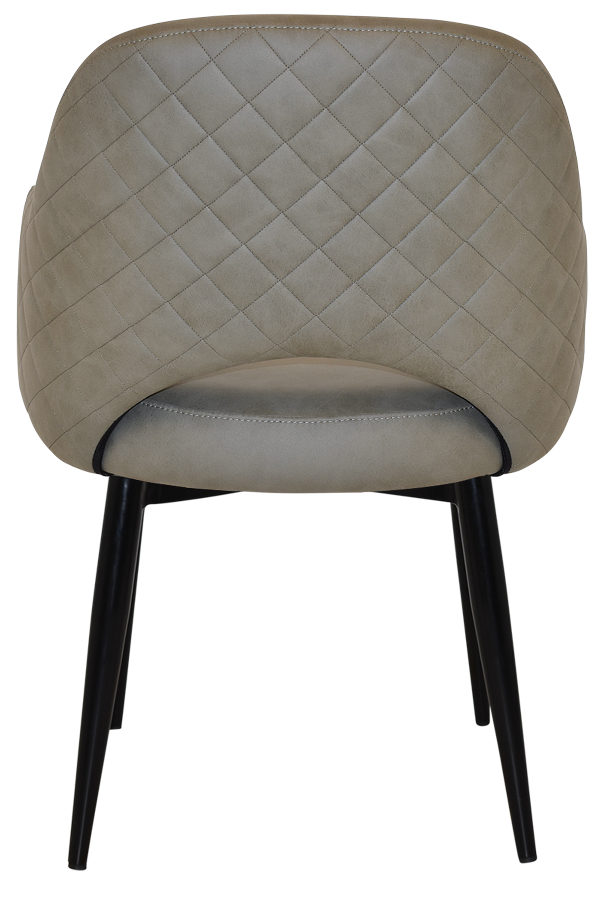 EZ Albury Black Metal Leg Upholstered Hospitality Dining Armchair