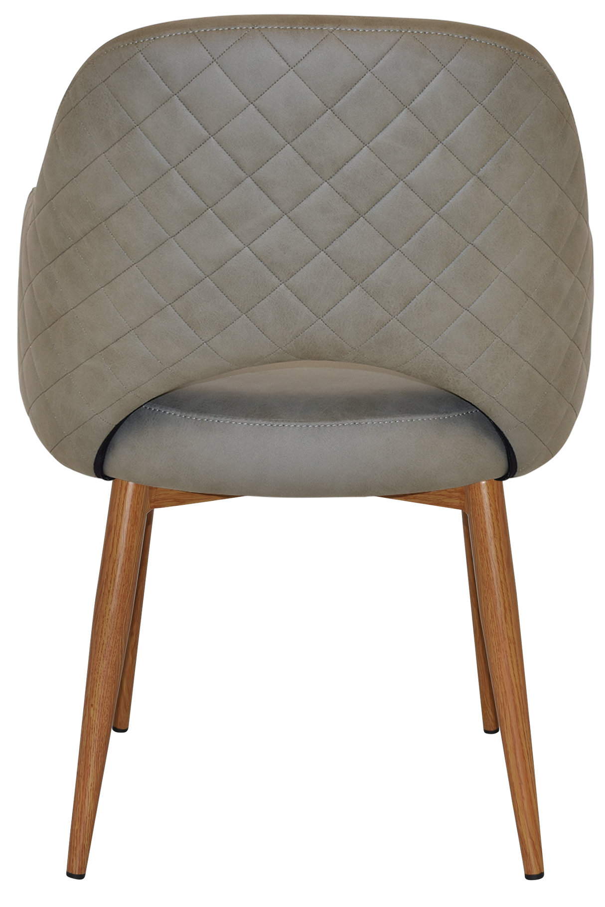 EZ Albury Oak Colour Metal Leg Upholstered Hospitality Dining Armchair