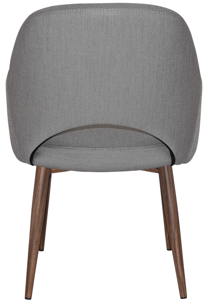 EZ ARM CHAIR ALBURY METAL LIGHT WALNUT