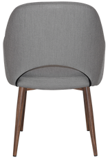 EZ ARM CHAIR ALBURY METAL LIGHT WALNUT