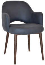 EZ ARM CHAIR ALBURY METAL LIGHT WALNUT