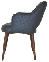 EZ ARM CHAIR ALBURY METAL LIGHT WALNUT