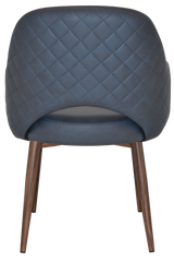 EZ ARM CHAIR ALBURY METAL LIGHT WALNUT
