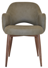 EZ ARM CHAIR ALBURY METAL LIGHT WALNUT