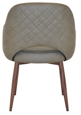 EZ ARM CHAIR ALBURY METAL LIGHT WALNUT