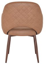 EZ ARM CHAIR ALBURY METAL LIGHT WALNUT