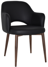 EZ ARM CHAIR ALBURY METAL LIGHT WALNUT