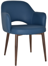 EZ ARM CHAIR ALBURY METAL LIGHT WALNUT