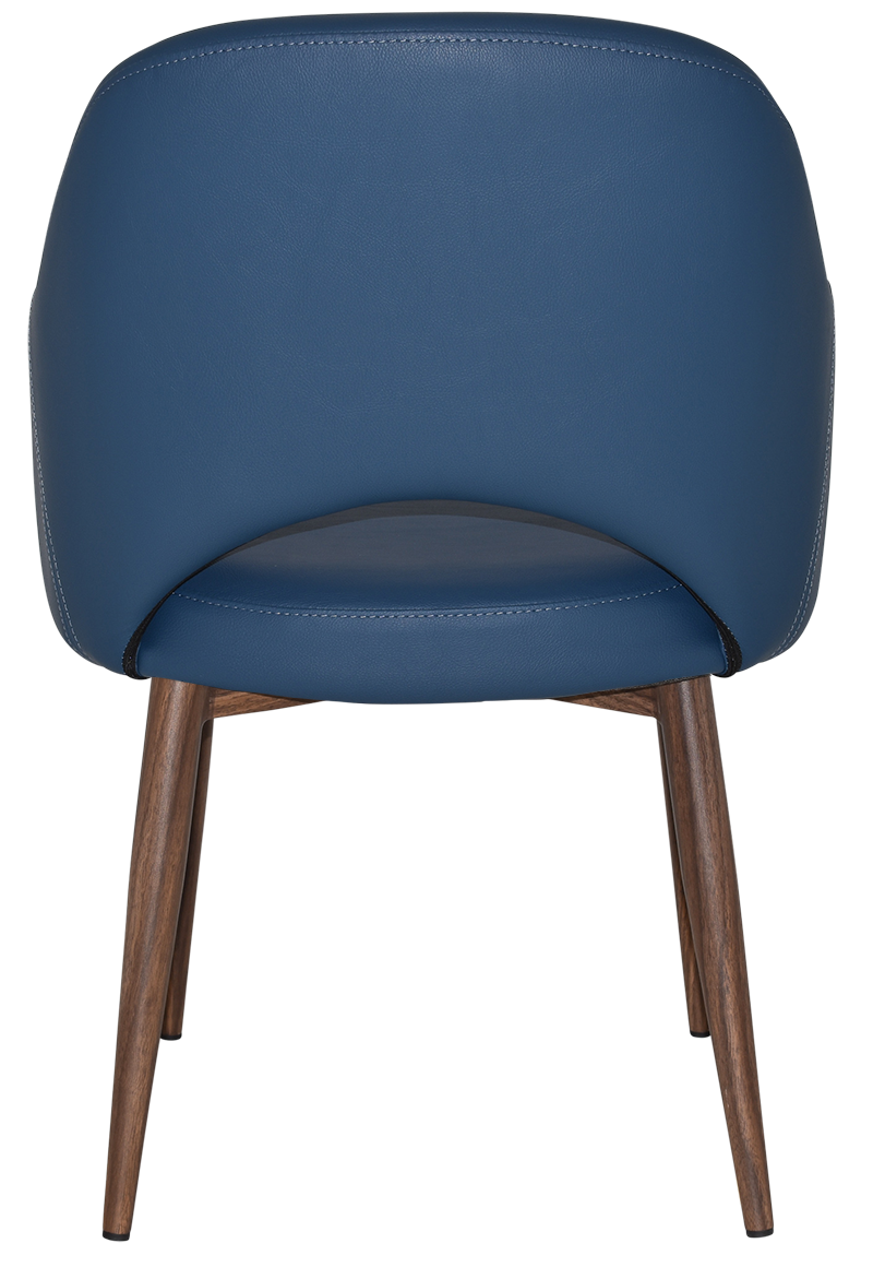 EZ ARM CHAIR ALBURY METAL LIGHT WALNUT