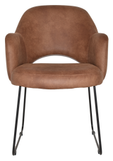 EZ ARM CHAIR ALBURY SLED BLACK