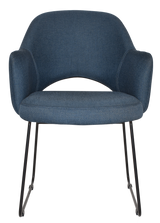 EZ ARM CHAIR ALBURY SLED BLACK