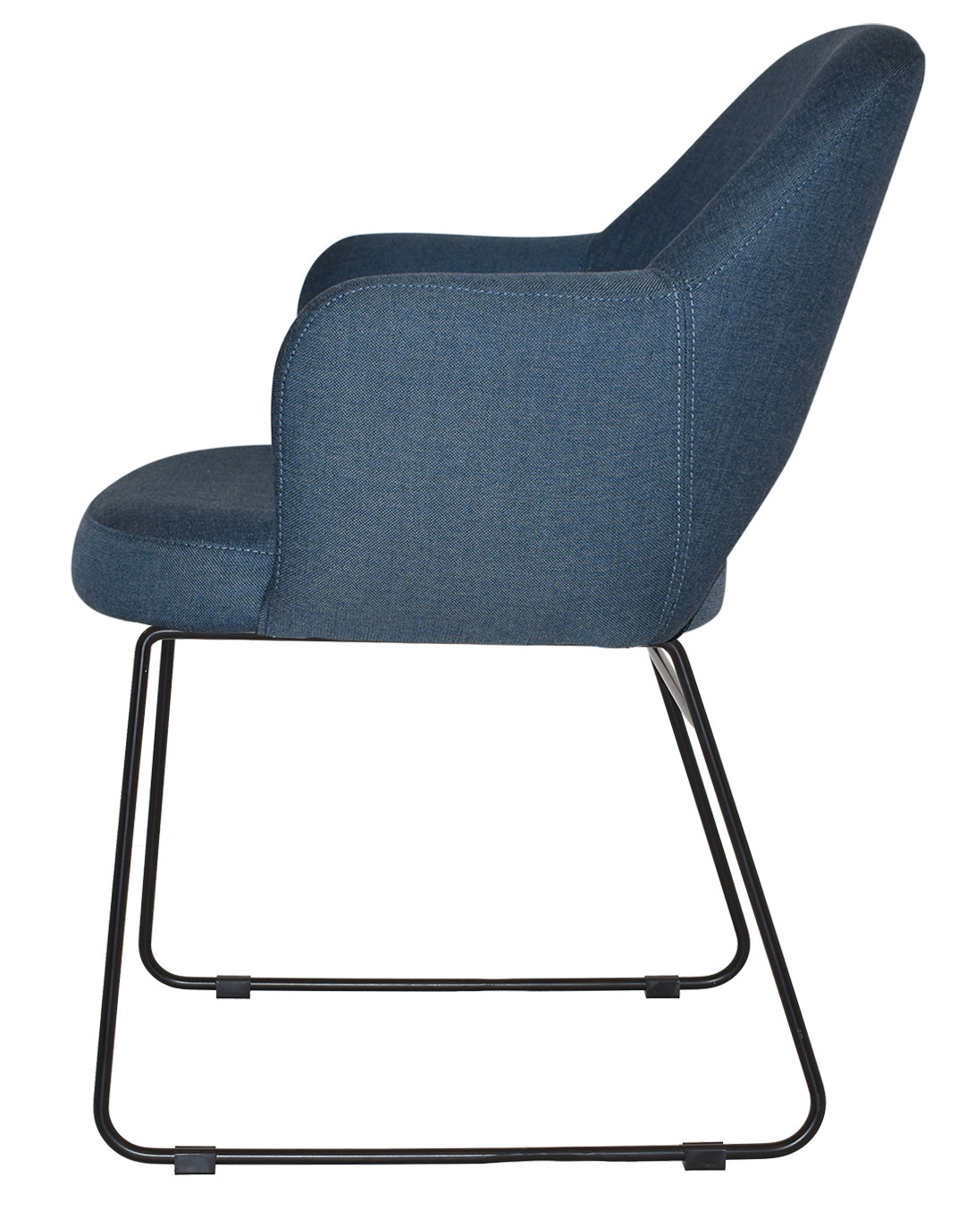 EZ ARM CHAIR ALBURY SLED BLACK