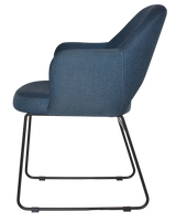 EZ ARM CHAIR ALBURY SLED BLACK