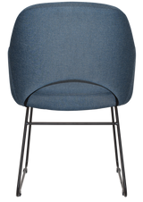 EZ ARM CHAIR ALBURY SLED BLACK