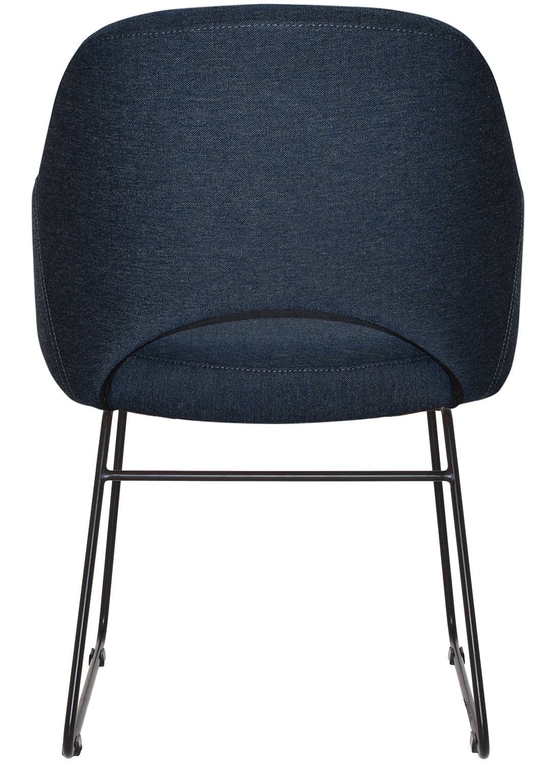 EZ ARM CHAIR ALBURY SLED BLACK