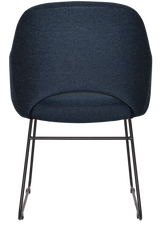 EZ ARM CHAIR ALBURY SLED BLACK