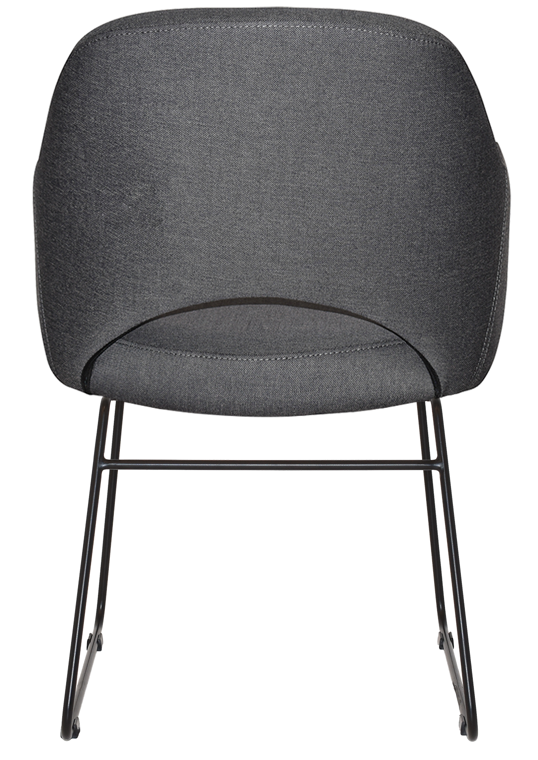 EZ ARM CHAIR ALBURY SLED BLACK