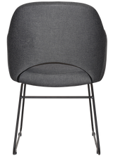 EZ ARM CHAIR ALBURY SLED BLACK