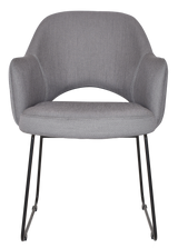 EZ ARM CHAIR ALBURY SLED BLACK