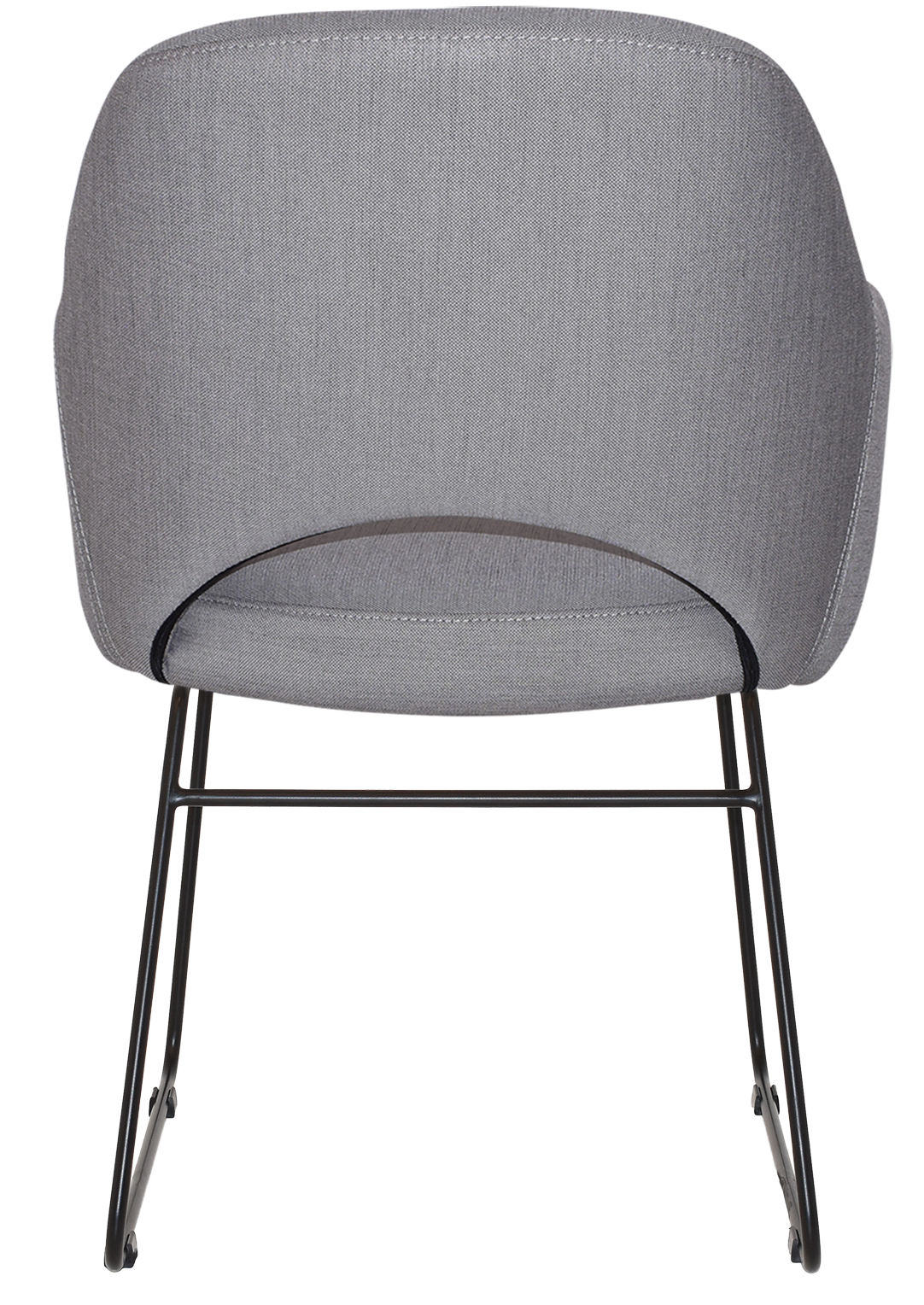 EZ ARM CHAIR ALBURY SLED BLACK