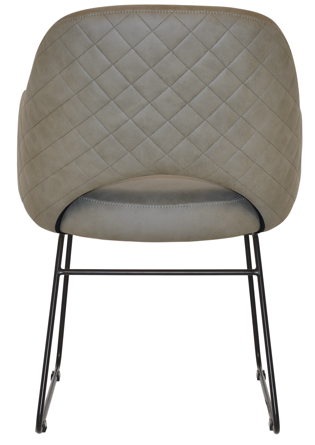EZ ARM CHAIR ALBURY SLED BLACK