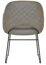 EZ ARM CHAIR ALBURY SLED BLACK