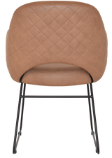 EZ ARM CHAIR ALBURY SLED BLACK
